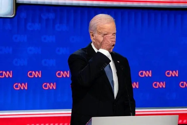 拜登参加2024年美国总统大选首轮辩论