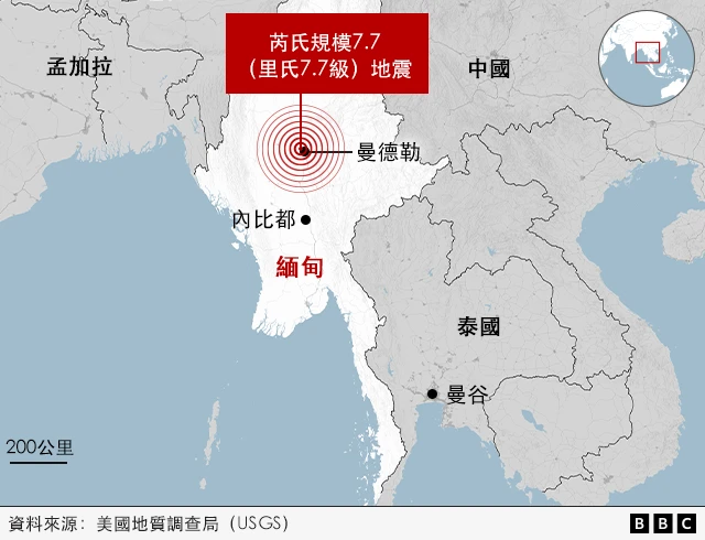 这里感受到的地震几乎都发生在缅甸